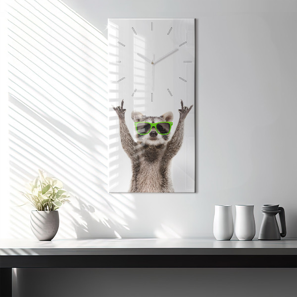 Orologio verticale Procione con gli occhiali