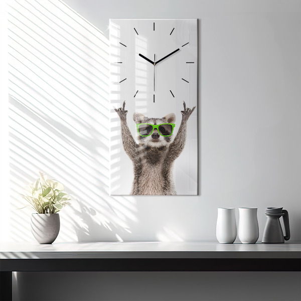 Orologio verticale Procione con gli occhiali