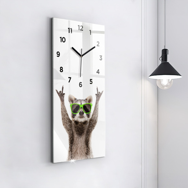 Orologio verticale Procione con gli occhiali