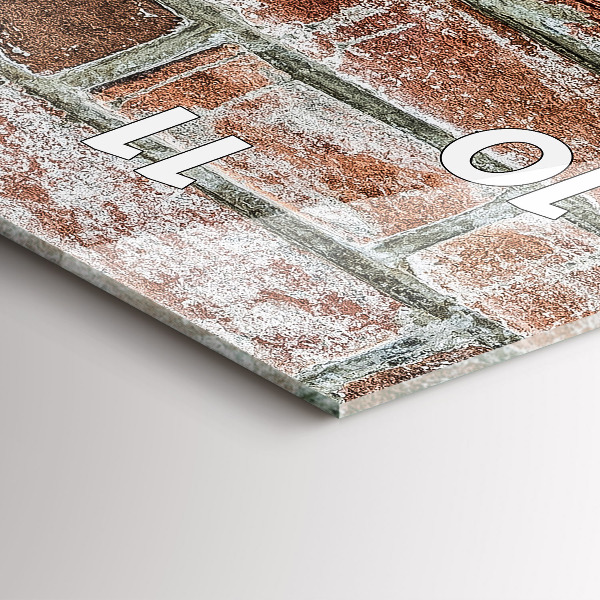 Orologio verticale Muro di mattoni