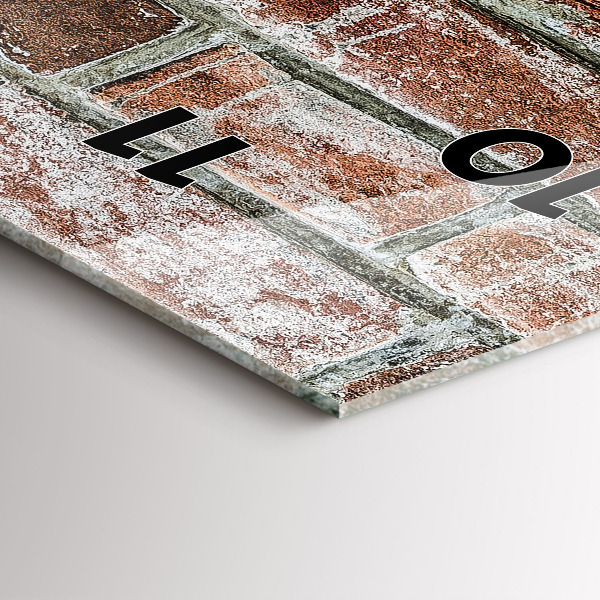 Orologio verticale Muro di mattoni