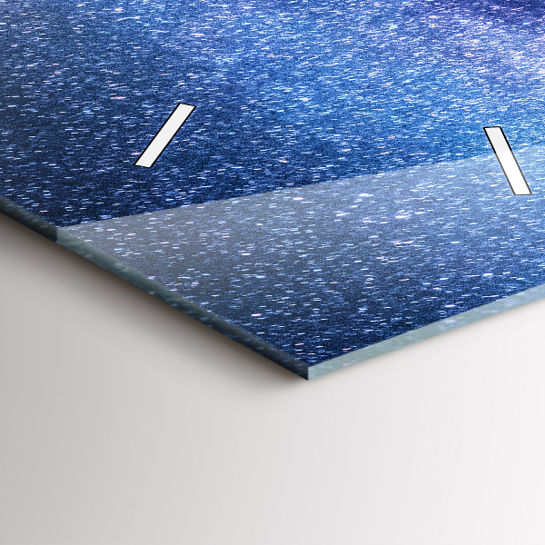 Orologio verticale Via Lattea e Montagne