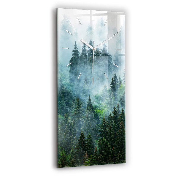 Orologio verticale Foresta nebbiosa