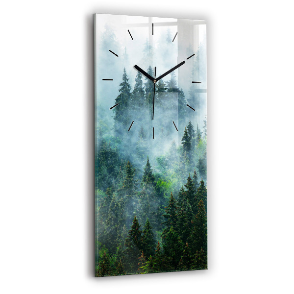 Orologio verticale Foresta nebbiosa
