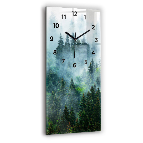 Orologio verticale Foresta nebbiosa