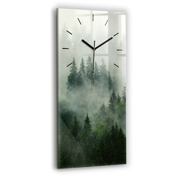 Orologio verticale Foresta nebbiosa