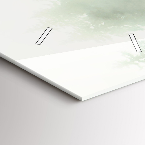 Orologio verticale Foresta nebbiosa