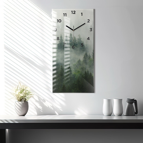 Orologio verticale Foresta nebbiosa