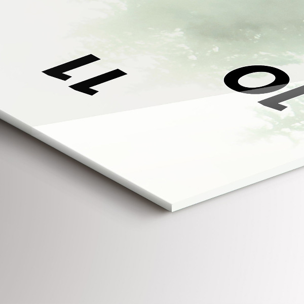 Orologio verticale Foresta nebbiosa