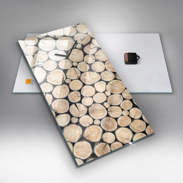 Orologio verticale Tagliare i ceppi degli alberi