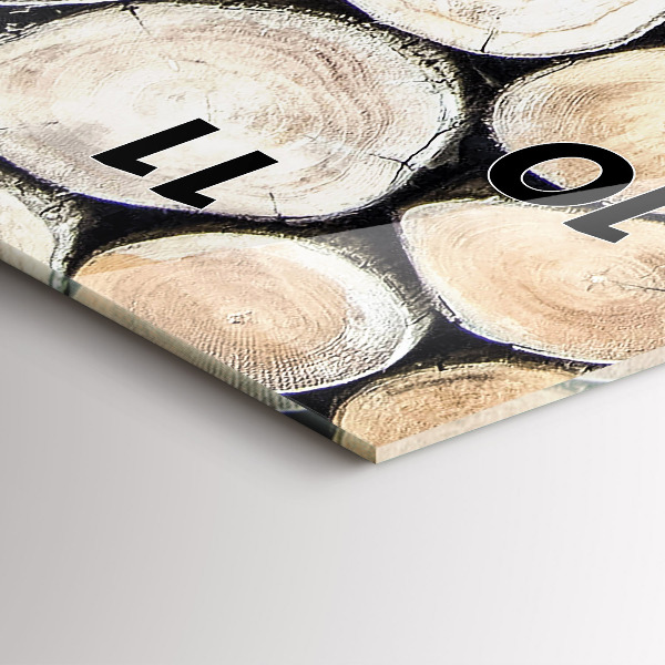 Orologio verticale Tagliare i ceppi degli alberi