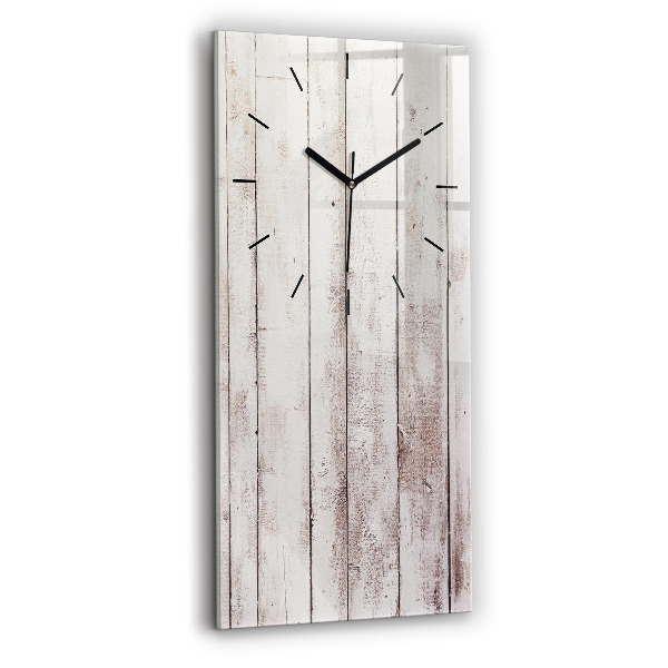 Orologio verticale Tavole di legno chiaro