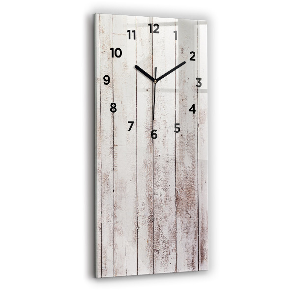 Orologio verticale Tavole di legno chiaro