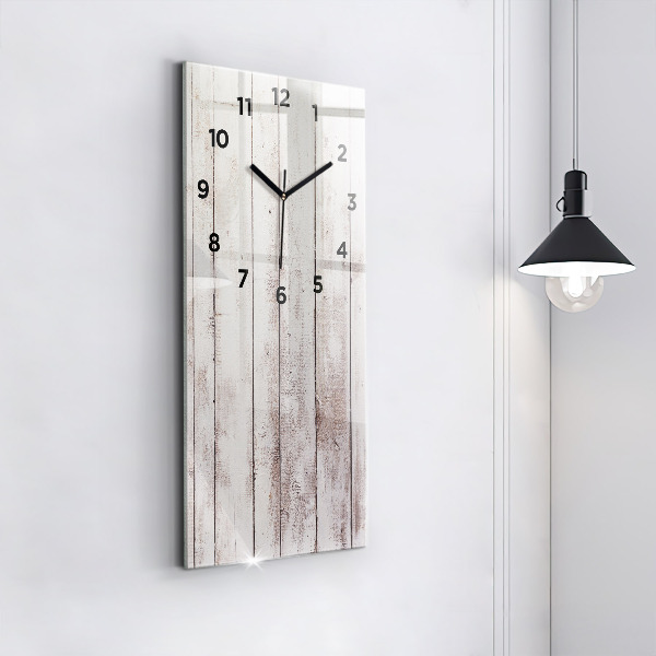 Orologio verticale Tavole di legno chiaro