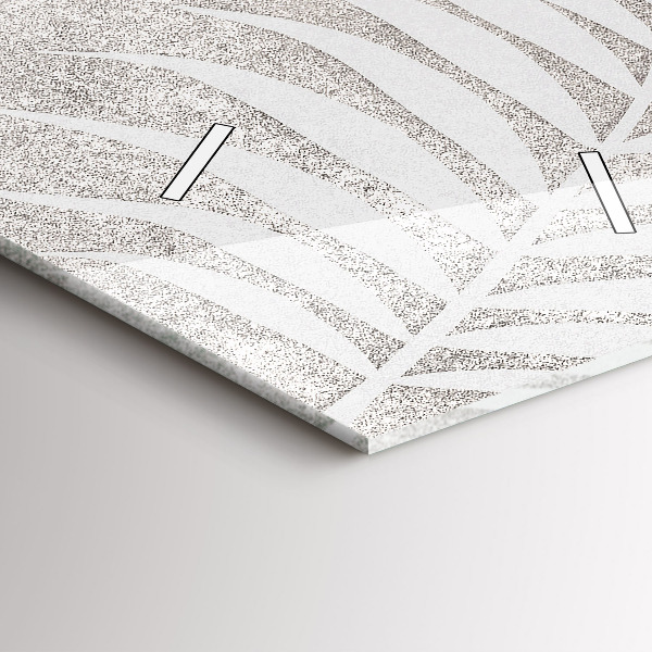 Orologio verticale in vetro Foglia di palma