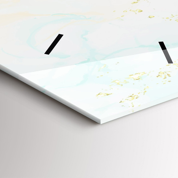 Orologio verticale in vetro Marmo acquerello