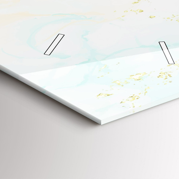 Orologio verticale in vetro Marmo acquerello