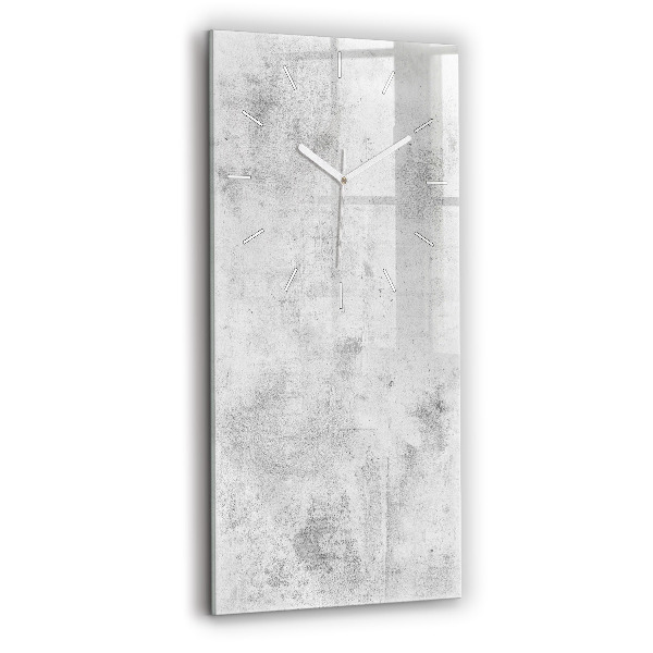 Orologio verticale in vetro Muro di cemento