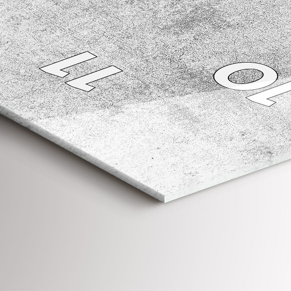 Orologio verticale in vetro Muro di cemento