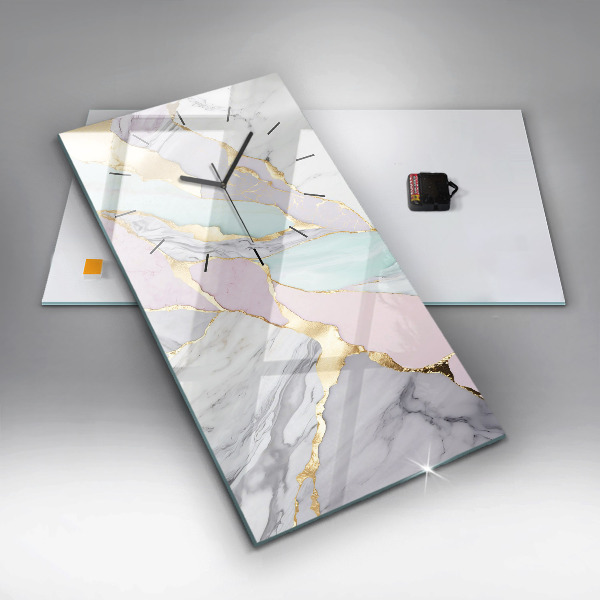 Orologio verticale in vetro Modello in marmo