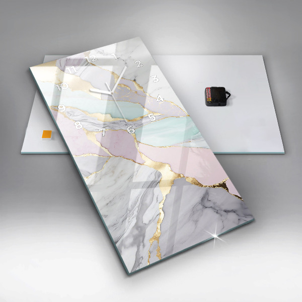 Orologio verticale in vetro Modello in marmo