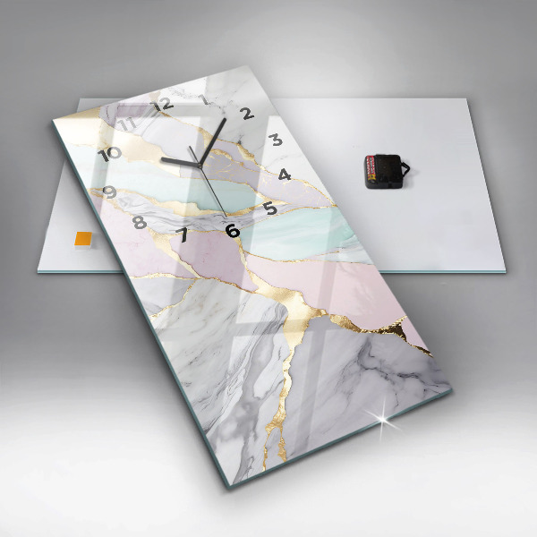 Orologio verticale in vetro Modello in marmo