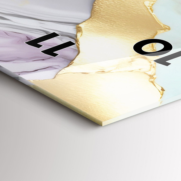 Orologio verticale in vetro Modello in marmo