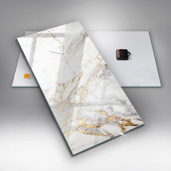 Orologio verticale in vetro Marmo decorativo