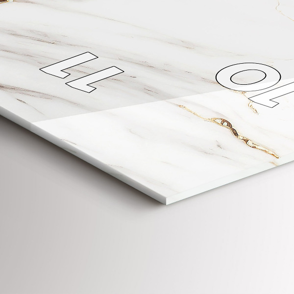 Orologio verticale in vetro Marmo decorativo