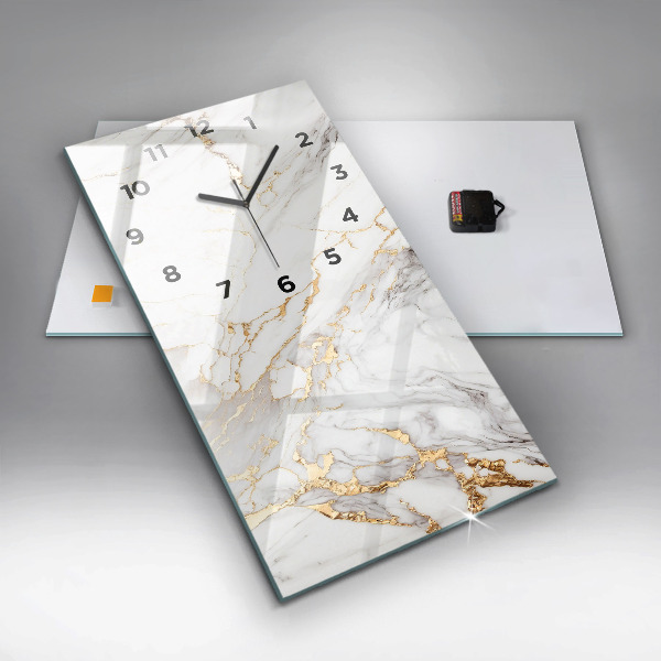 Orologio verticale in vetro Marmo decorativo