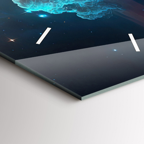 Orologio verticale in vetro Il mondo cosmico delle stelle