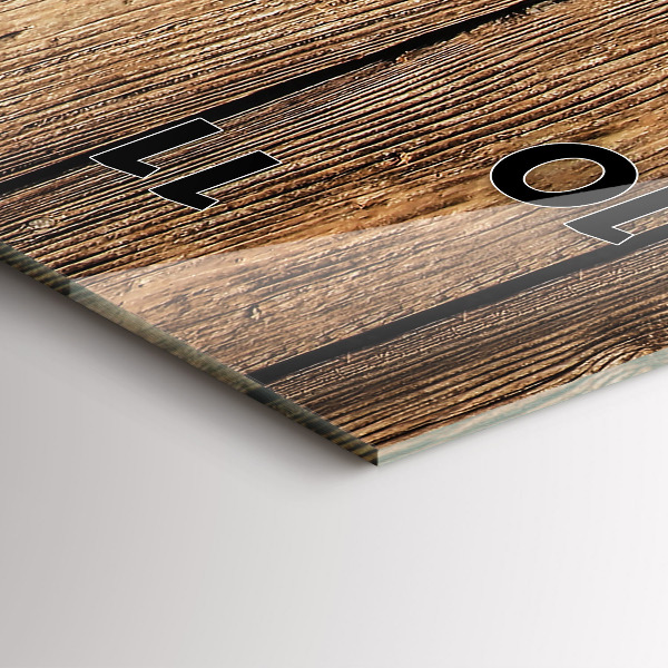 Orologio verticale Tavole di legno