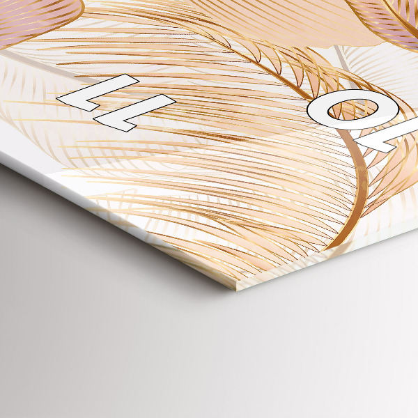 Orologio verticale Motivo foglia naturale