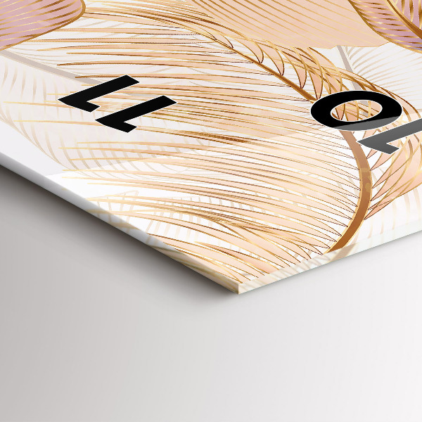 Orologio verticale Motivo foglia naturale