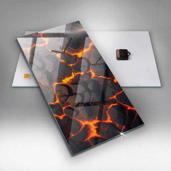 Orologio verticale Vulcano di lava