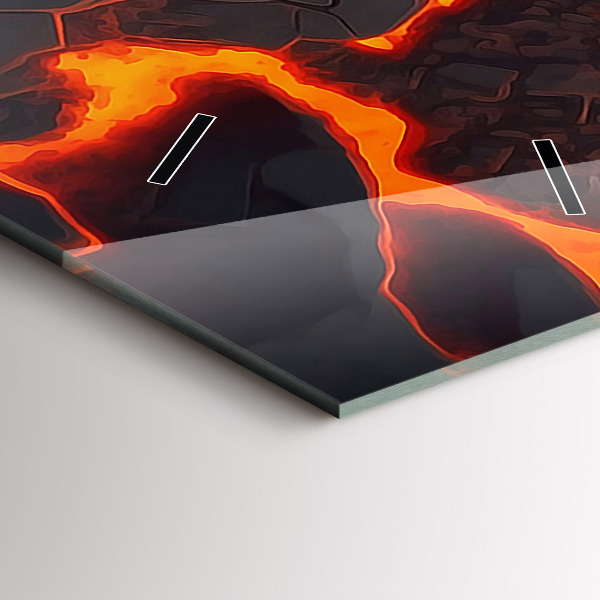 Orologio verticale Vulcano di lava