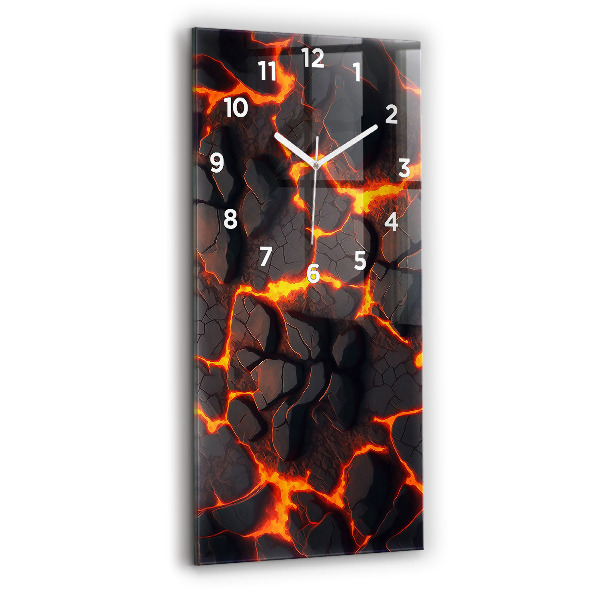 Orologio verticale Vulcano di lava