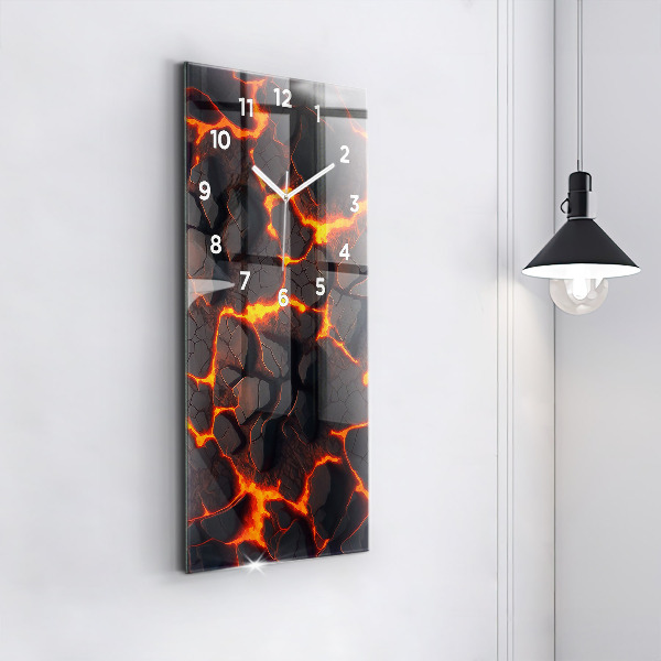 Orologio verticale Vulcano di lava