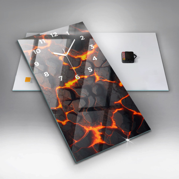 Orologio verticale Vulcano di lava