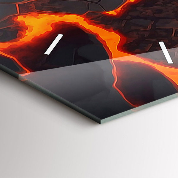 Orologio verticale Vulcano di lava