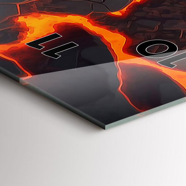 Orologio verticale Vulcano di lava