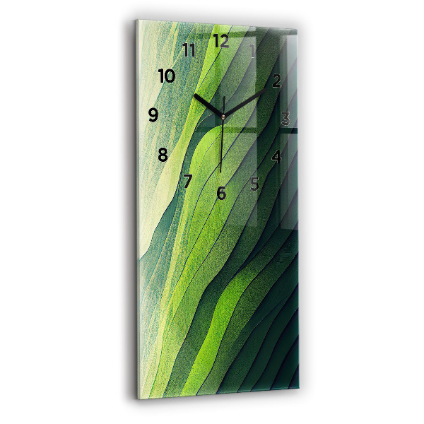 Orologio verticale Campi verdi astratti