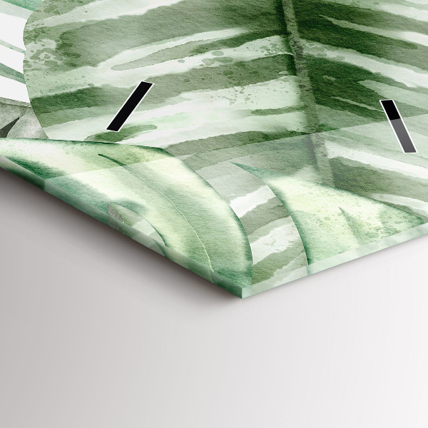 Orologio verticale Foglie di piante dipinte