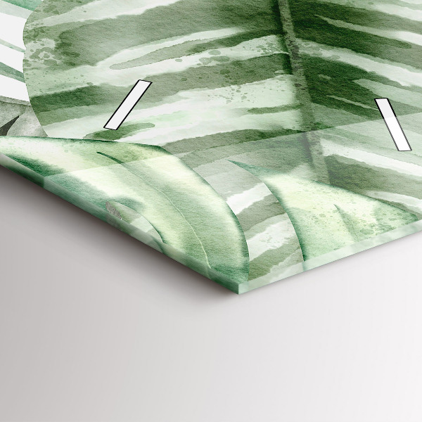 Orologio verticale Foglie di piante dipinte