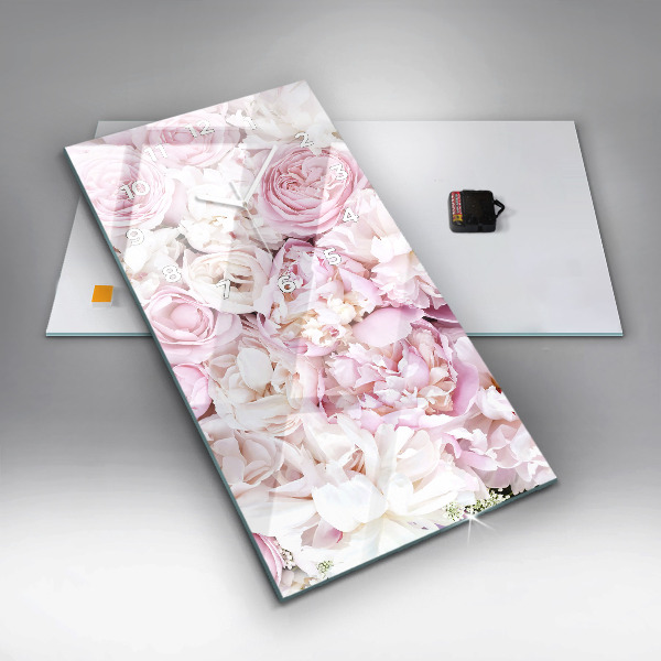 Orologio verticale Fiori decorativi