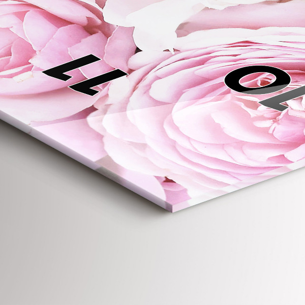 Orologio verticale Fiori decorativi