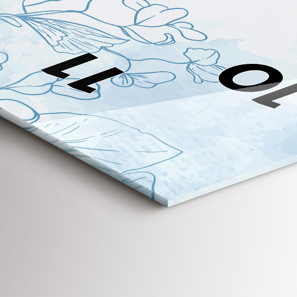 Orologio verticale Schizzo di piante