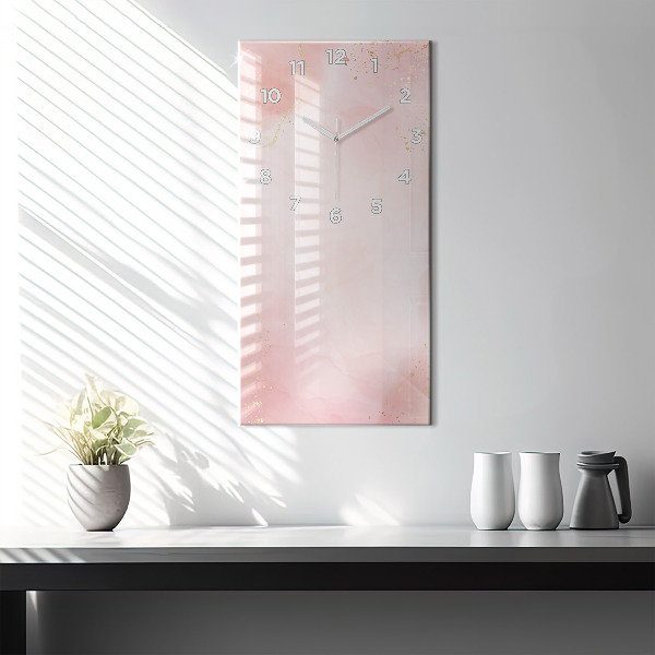 Orologio verticale Marmo rosa