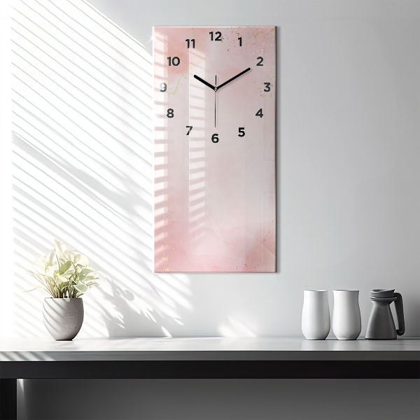Orologio verticale Marmo rosa