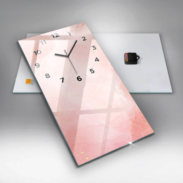 Orologio verticale Marmo rosa